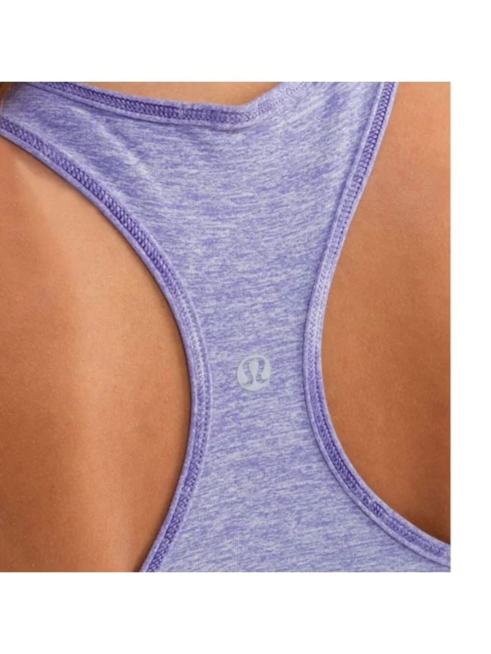 Lululemon Cool Razorback tank Heathered purple reversible
